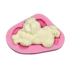 Silikonová formička pejsek ležící