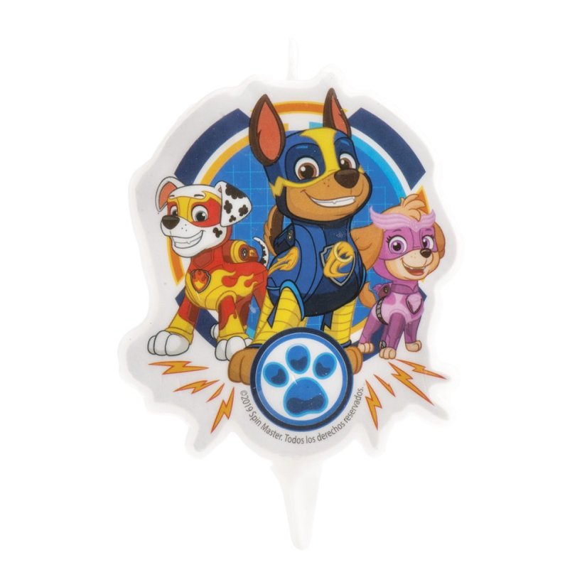 346226 DISPLAY 12 VELAS 2D PAW PATROL 7CM 1