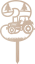Dortový zápich Číslovka s traktorem