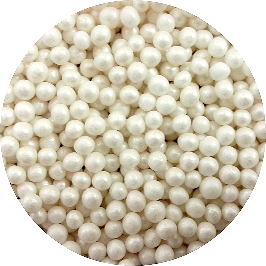 Cukrové perly biele perleťové (60 g)