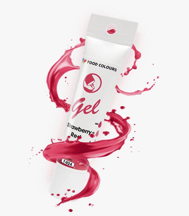 Barwnik spożywczy w żelu Food Colours - Strawberry Red (30 g)