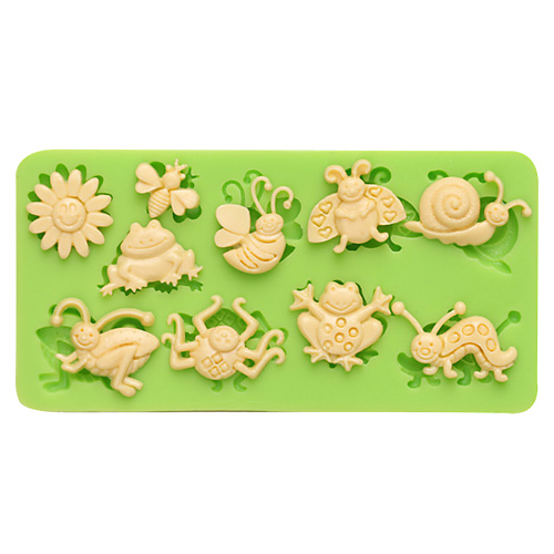 Forma silikonowa zwierzęta z łąki