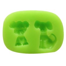 Forma silikonowa – Dwa pieski (zestaw)