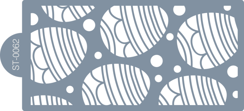Cukrárska šablóna (stencil) - Veľkonočné kraslice III