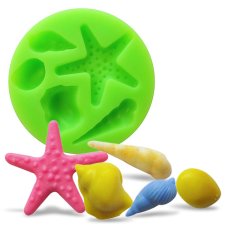 Silikónová formička – Morské mušle a hviezdica III