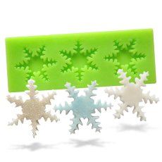 Forma silikonowa – Trzy płatki śniegu