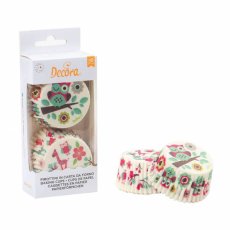 Koszyczki na muffinki z sową