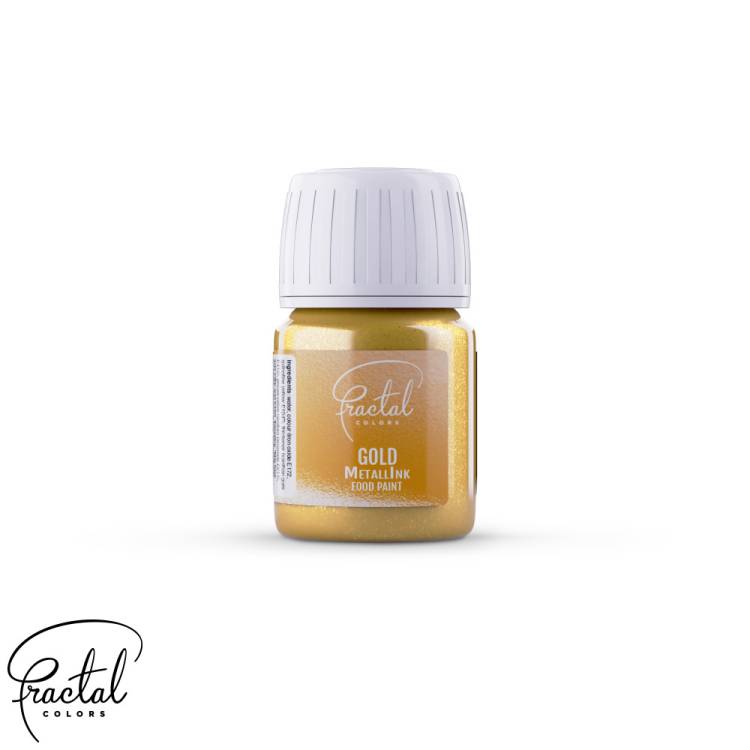 Farba metaliczna w płynie Fractal – Gold (30 ml)