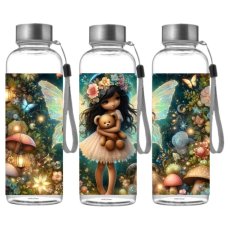 Butelka sportowa z Tritanu - Magiczna wróżka z misiem (500 ml)