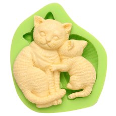 7ES 0049 Animal Themed Kiss Cats Silicone Molds Fondant Mould for cake decorating 7ES 0049 Animal Themed Kiss Cats Silicone Molds Fondant Mould for cake decorating