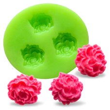 Silikónová formička – Tri mini kytičky