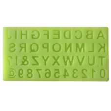Silikonowa forma alfabet z cyframi