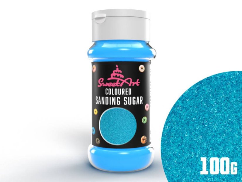 Cukier dekoracyjny SweetArt - jasnoniebieski (100 g)