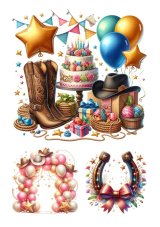 Jadalny wydruk Western party III