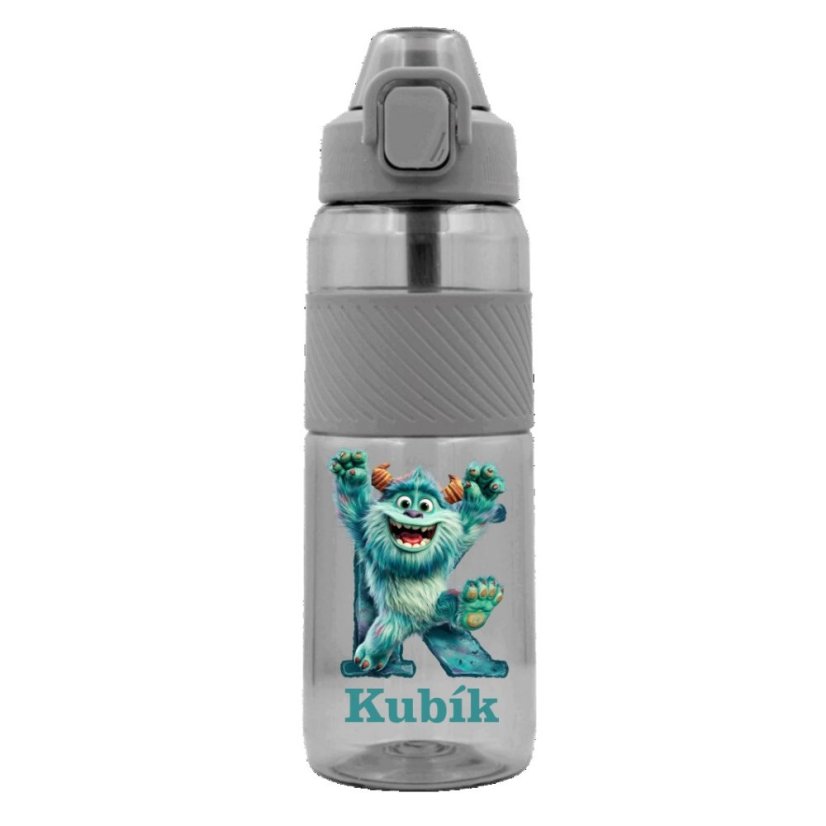 Bidon sportowy z tritanu z potworkiem i imieniem na zamówienie 850 ml