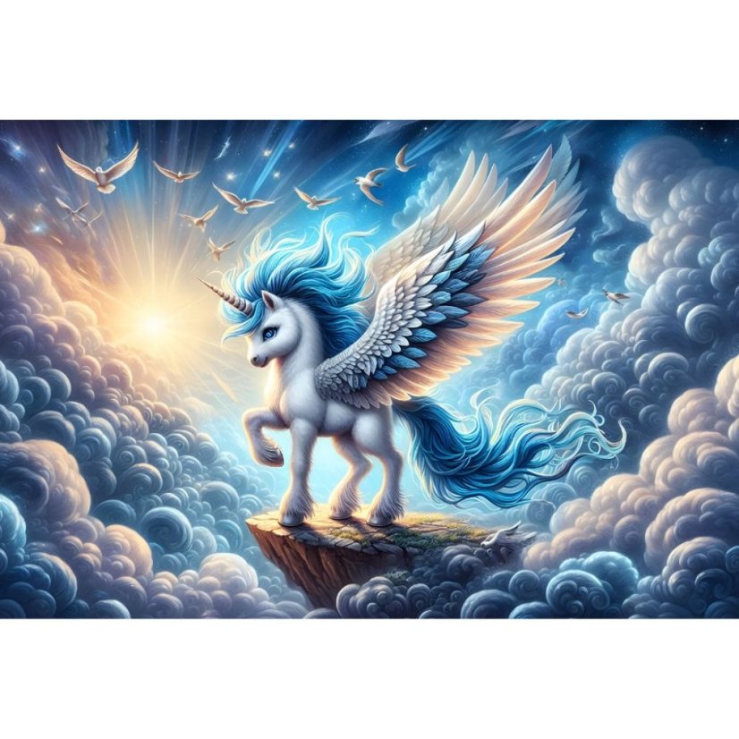Butelka sportowa z Tritanu - Niebiański Alicorn (500 ml)