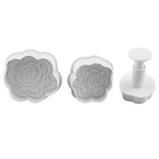 Set piestových vykrajovačiek kvetina - 50, 40, 30 mm (3 ks)