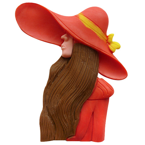 Forma silikonowa - Kobieta w kapeluszu