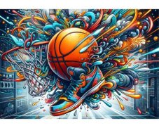 Športová Tritanová fľaša - Basketball Splash (500 ml)