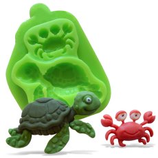 Forma silikonowa Świat morski – żółw i krab