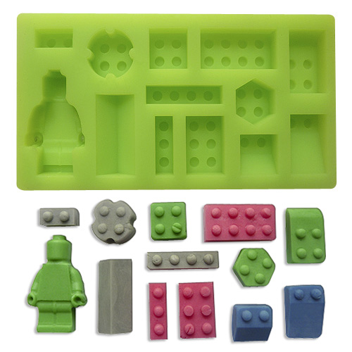 Forma silikonowa LEGO – klocki i ludzik