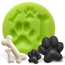 Silikónová formička – Psie labky a kosti