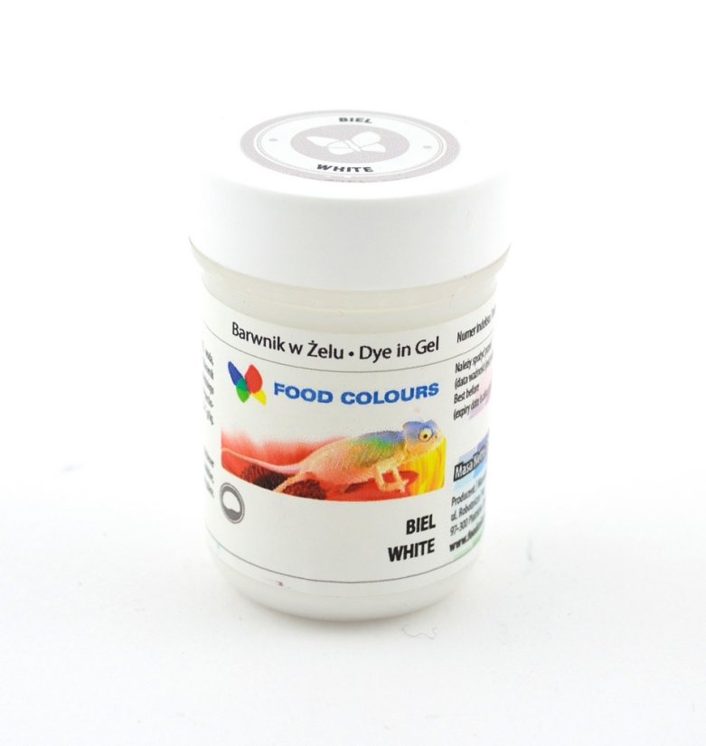 Barwnik spożywczy w żelu Food Colours - Biały (35 g) Barwnik spożywczy w żelu Food Colours - Biały (35 g)