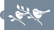 Szablon cukierniczy (Stencil) Ptasia sielanka
