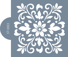 Cukrářská šablona (Stencil) Ornamentální květ
