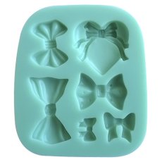 Foremka silikonowa - Kokardki mix (5 wzorów)