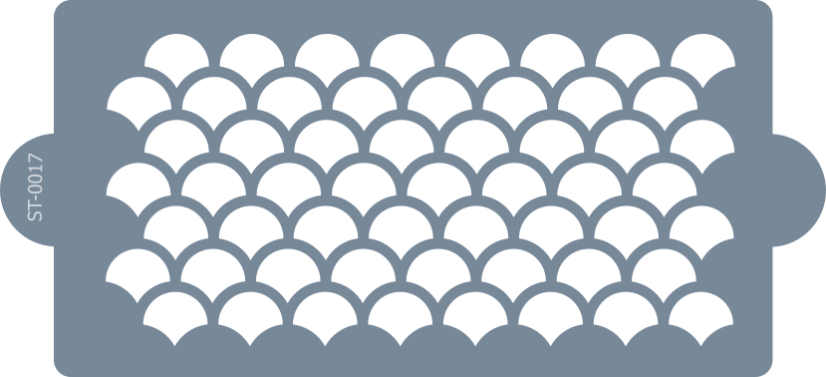 Cukrářská šablona (Stencil) Překrývající se kružnice