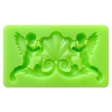 Forma silikonowa Ornament z dwoma aniołkami.