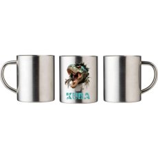 Dvoustěnný nerezový hrnek T-Rex se jménem na přání 250ml