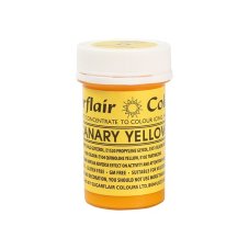 Gélová farba Sugarflair - Canary Yellow (25 g)