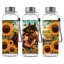 Butelka sportowa z Tritanu - Dziewczyna z koniem w słonecznikach (500 ml)