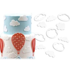 Sada vykrajovačiek mráčiky – 5 ks