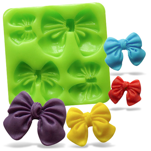 Forma silikonowa – Kokardki (zestaw 4 wielkości)