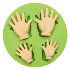 ES 1306 Big hands small hands Silicone Molds for Fondant Cake Decorating