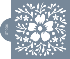 Cukrářská šablona (Stencil) Květinový vzor