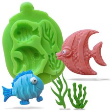 Silikónová formička – Rybičky a vodné rastliny