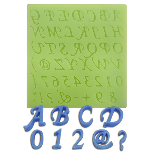 Forma silikonowa – Alfabet, cyfry i znaki
