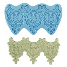 Silikónová formička - veľká ozdobná čipka (175x90 mm)