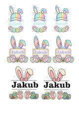 Jedlý papier - Veľkonočné motívy s menom na prianie