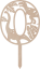 Tortový zápich Číslica s dinosaurom