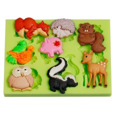 Forma silikonowa Zwierzęta leśne 2