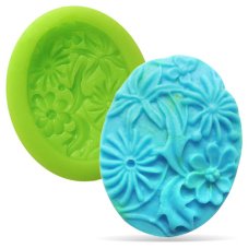 Silikónová formička – Kvetinový oválik