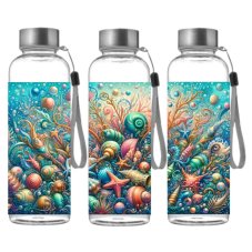 Športová Tritanová fľaša - Podmorská mágia a mušle (500 ml)