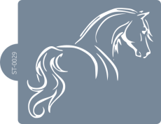Cukrářská šablona (Stencil) Silueta koně