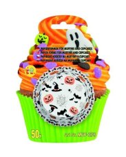 Papierové košíčky na muffiny Halloween – 50 ks