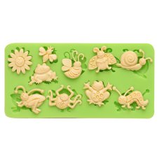 7ES 0211 Insect Series Silicone Molds Fondant Mould for cake decorating